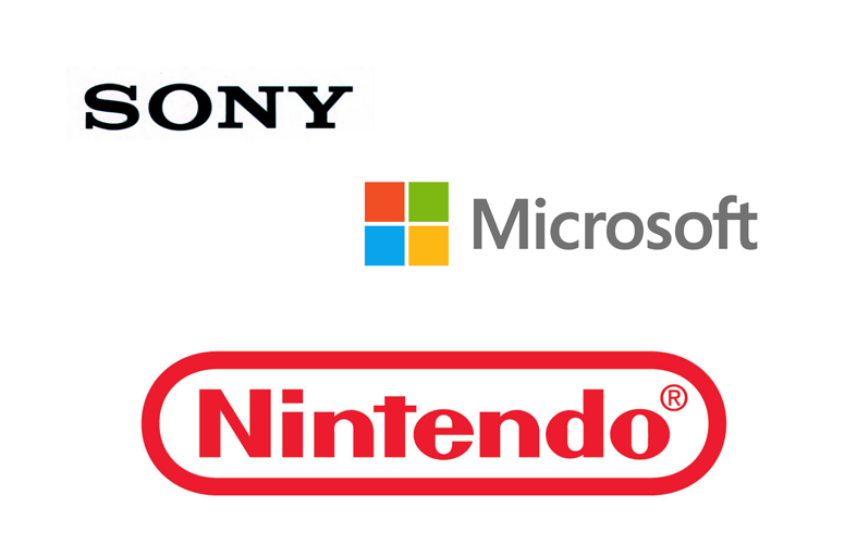 Sony,-Microsoft,-Nintendo