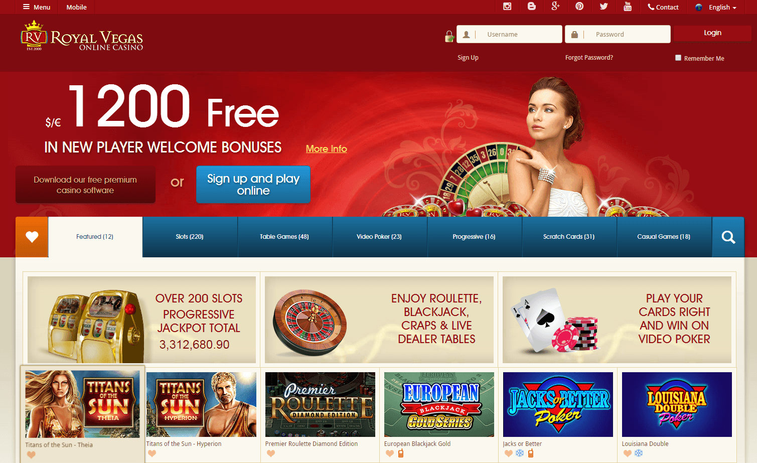 Royal Vegas Online Casino Erfahrung