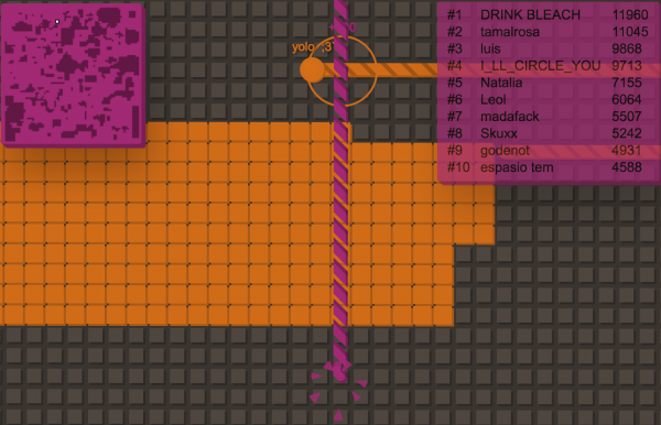 Snaking to Victory in Splix.io