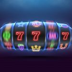 Slot,Machine.,Neon,Gaming,Symbols,On,Slot,Machines.,Vector,Illustration.
