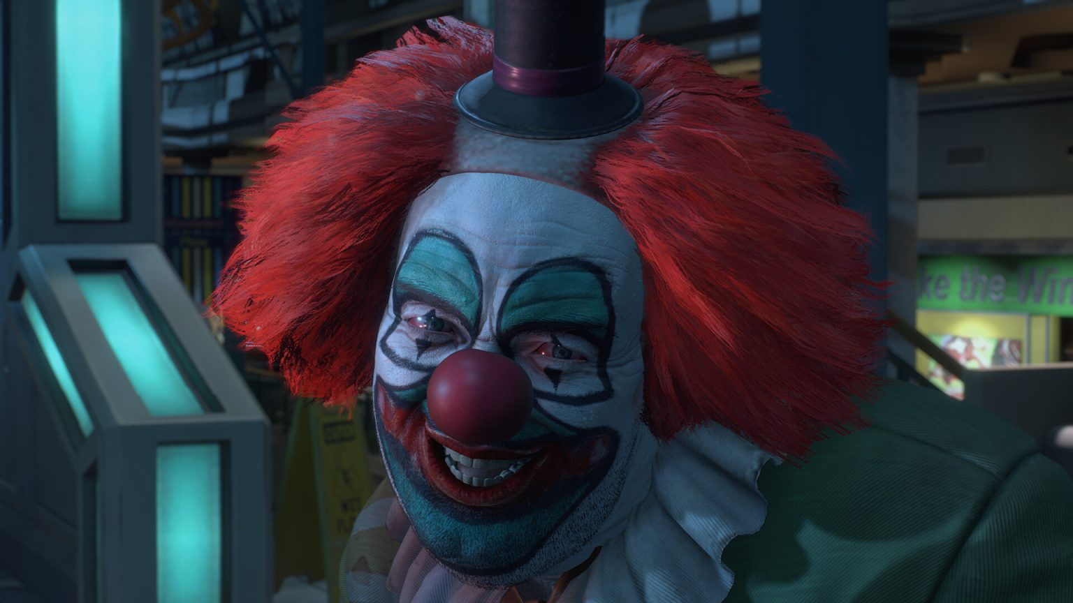 A clown psychopath in Dead Rising Deluxe Remaster