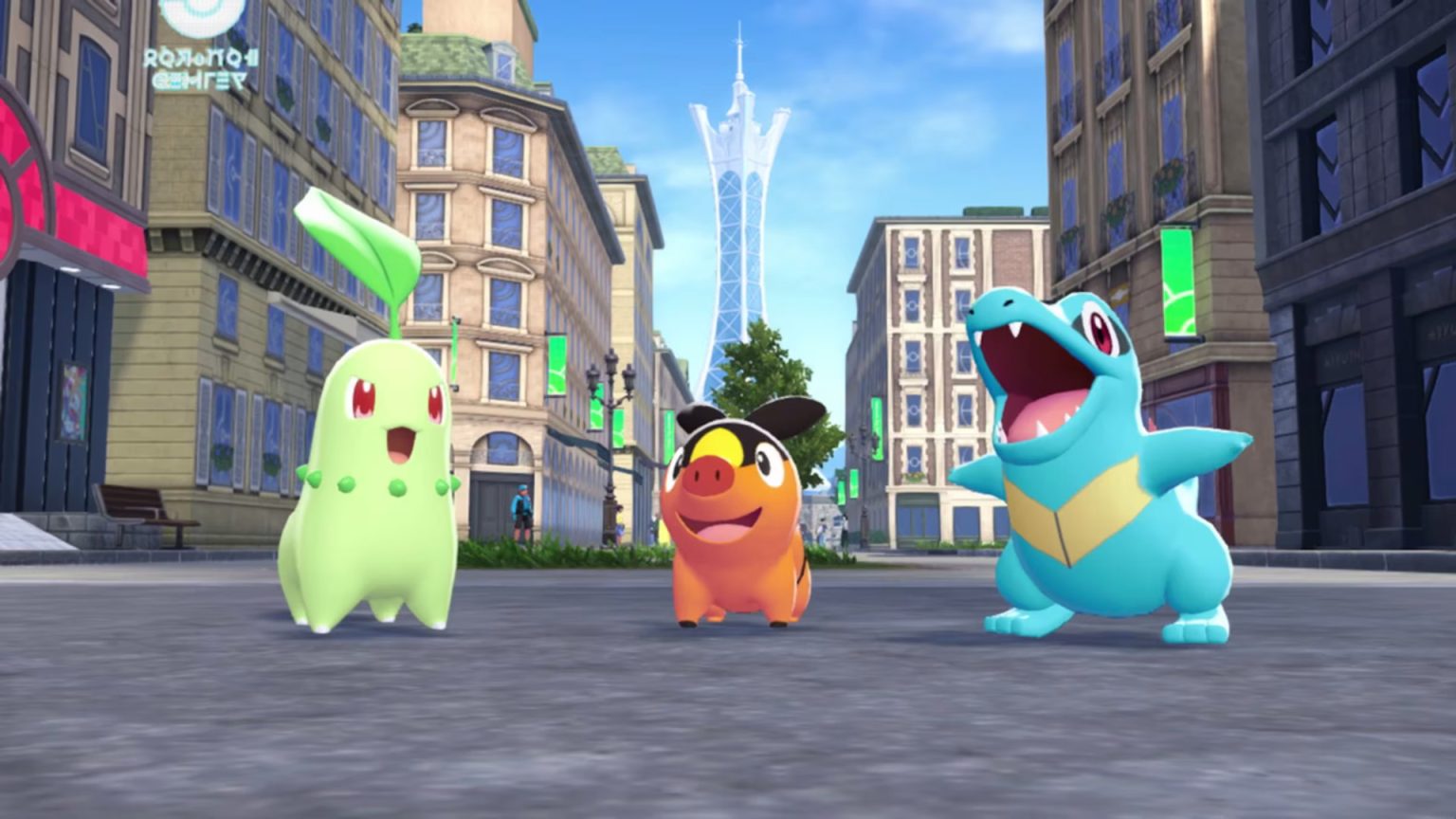 The three starter Pokemon in Pokemon Legends: Z-A