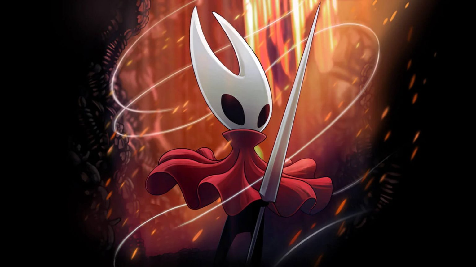 Hornet in artwork for Hollow Knight: Silksong