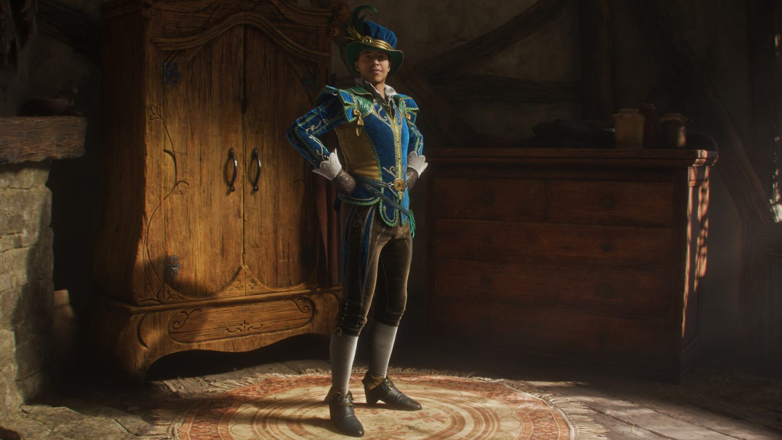 A character in foppish-looking clothing in Fable